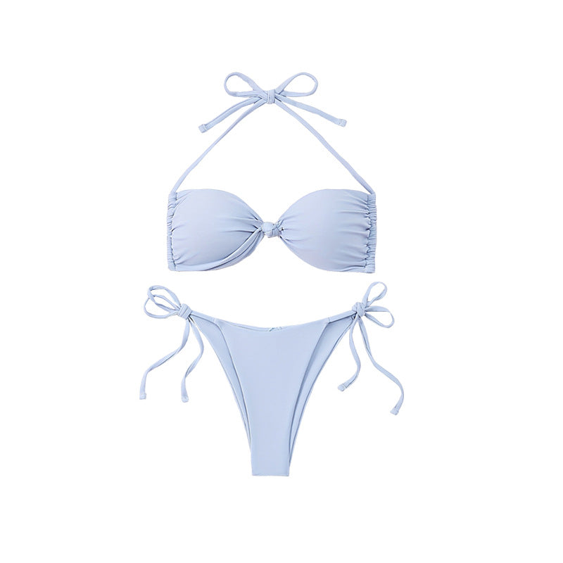 Damen Bandeau-Bikini mit tausend Möglichkeiten zur Anpassung EB