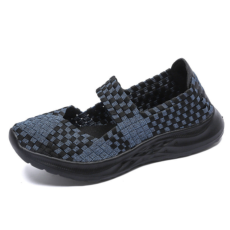 Damen Atmungsaktive Freizeitschuhe mit elastischem Riemen EB