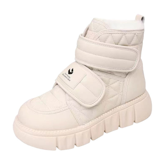 Damen Winterliche Sneaker Stiefel mit isolierendem Innenfutter und praktischem Klettverschluss EB