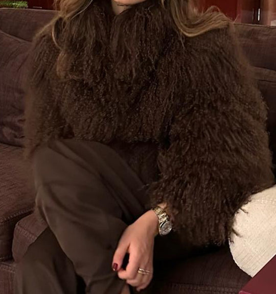 Damen Flauschige Kuscheljacke EB