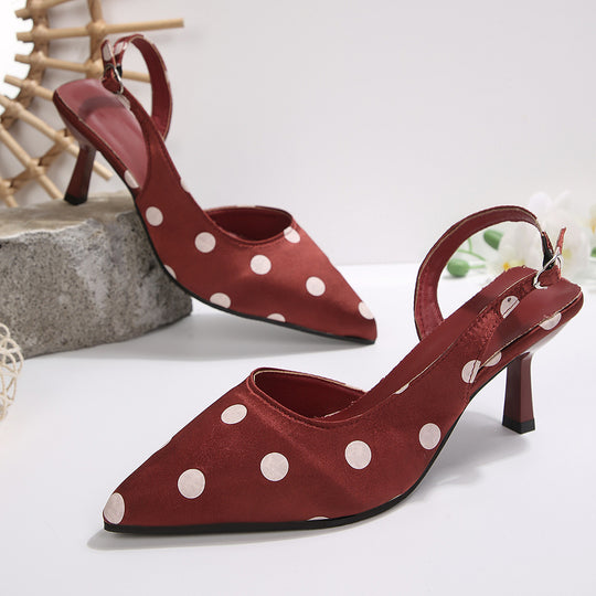 Damen Slingback Pumps mit Punkten EB