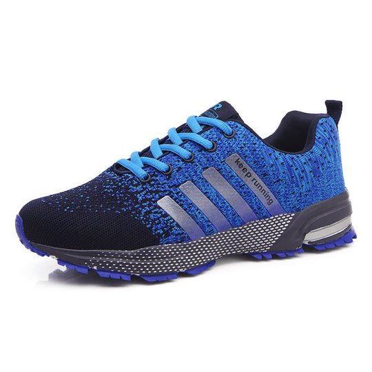 Herren leichte Strick-Running-Sneaker mit integrierter Fersen-Luftkammer und griffiger Trailsohle EB