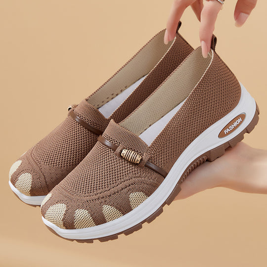 Damen Sportliche Slip-On Schuhe mit flexibler Sohle EB