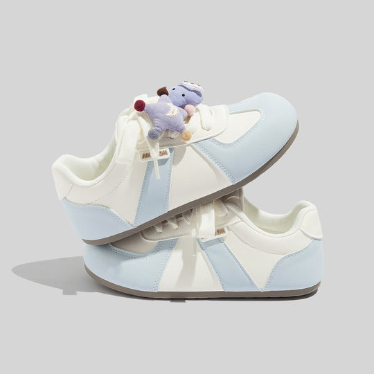 Damen Sneakers mit tierischen Applikationen und bequemer Dämpfung EB