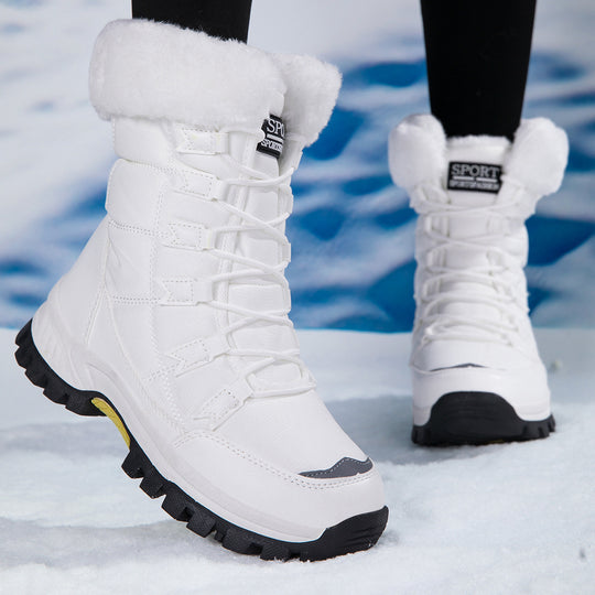 Damen wärmeisolierte Winterstiefel mit rutschfester Profilsohle EB