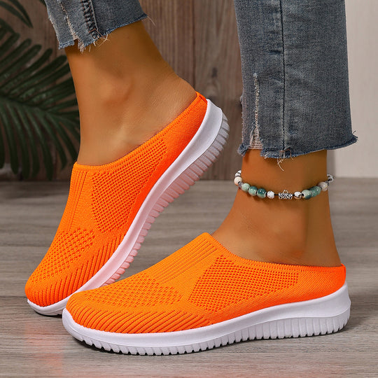 Damen Leichte und atmungsaktive Slipper mit flexiblem Obermaterial EB
