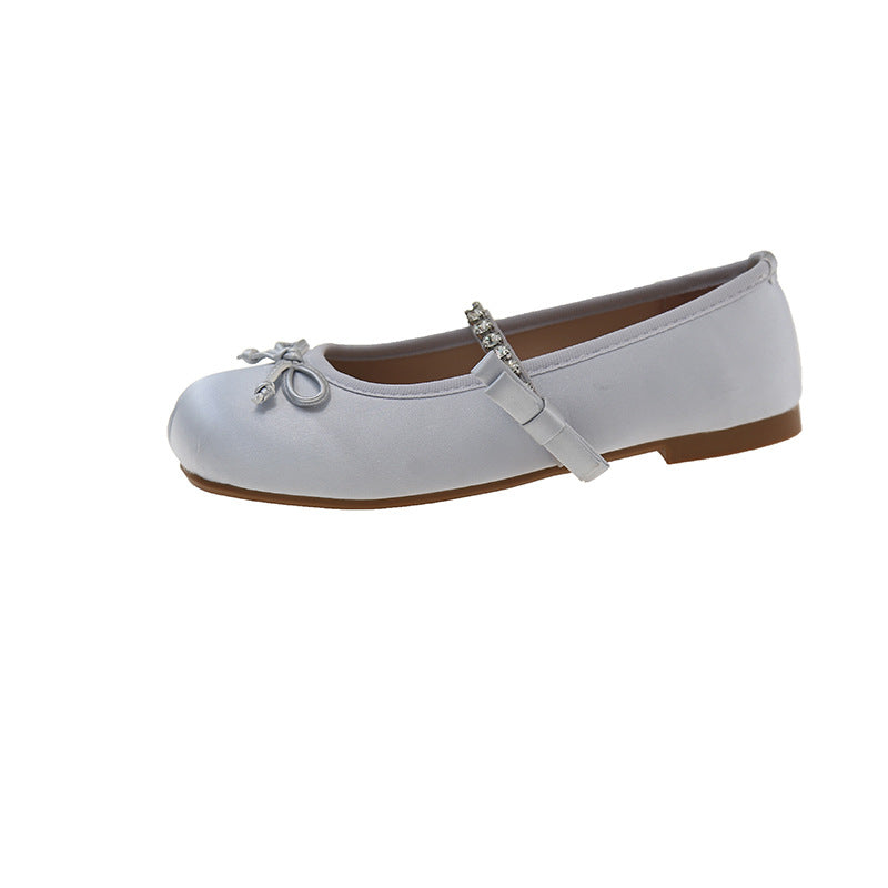 Damen Ballerinas mit dekorativem Riemchen und funkelnden Akzenten EB