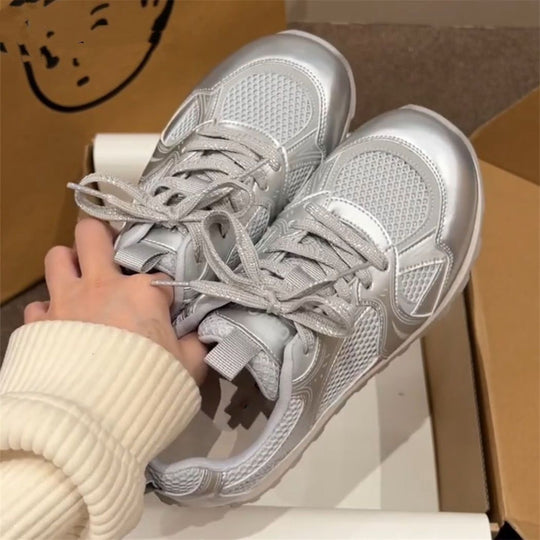 Damen Fitness Sneakers mit atmungsaktivem Mesh-EB