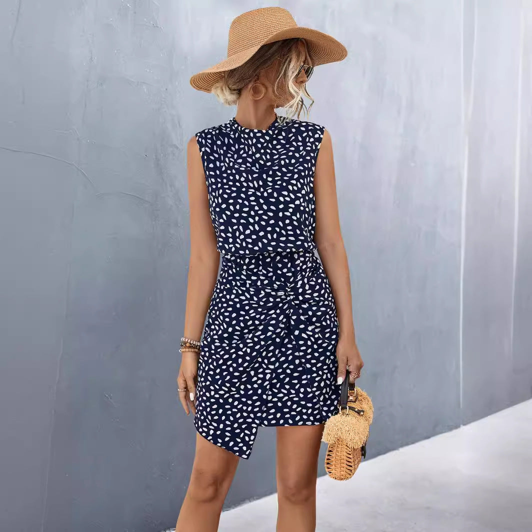 Damen Midikleid mit seitlichem Knoten EB