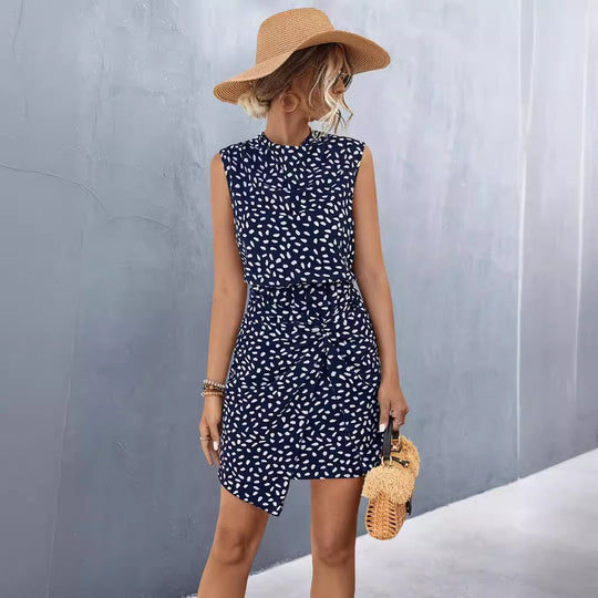 Damen Midikleid mit seitlichem Knoten EB