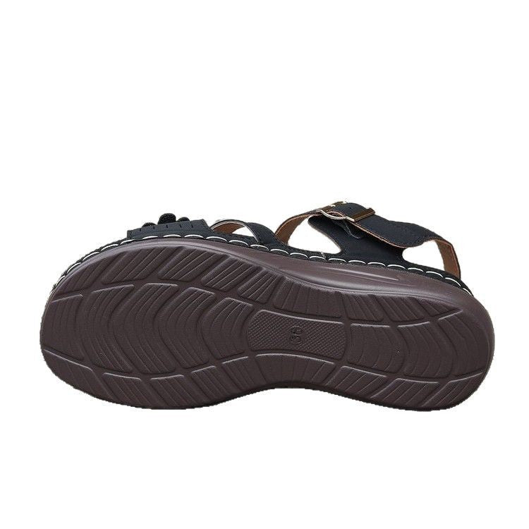 Damen Komfortable und modische Sandalen mit verstellbaren Riemen EB
