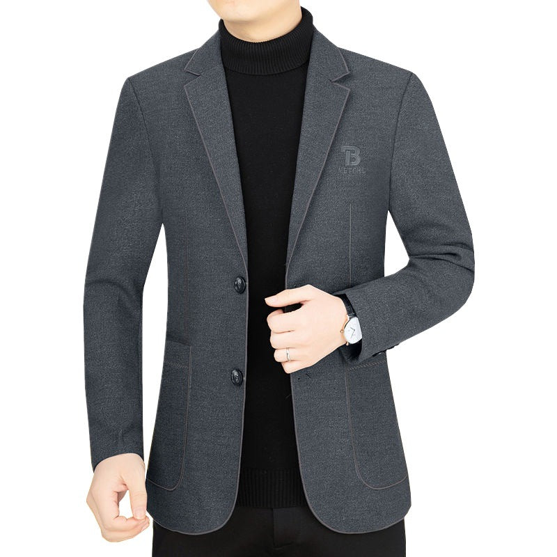 Herren Slim-Fit Sakko aus leichtem Mischgewebe mit Struktur EB