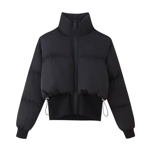 Damen Steppjacke mit hohem Kragen und elastischen Abschlüssen EB
