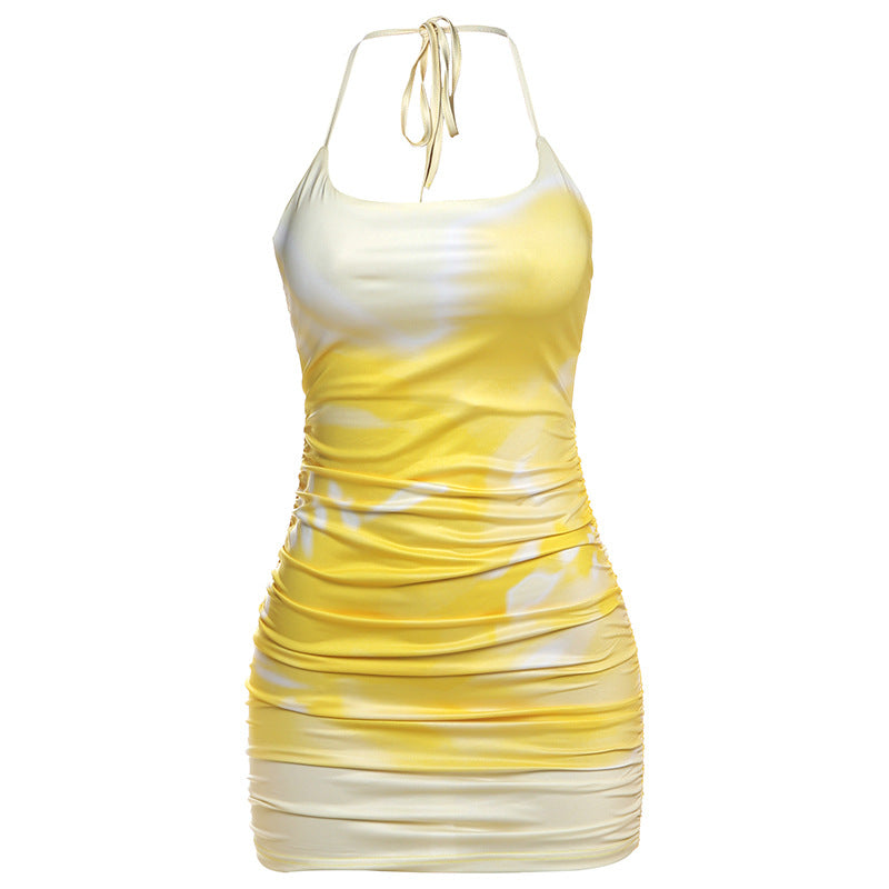 Damen Kurzkleid mit raffinierten Rüschendetails und atmungsaktivem Material EB