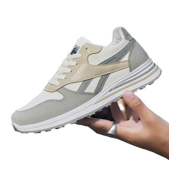 Damen Sportliche Sneaker mit atmungsaktiver Mesh-Oberfläche und gepolsterter Sohle EB