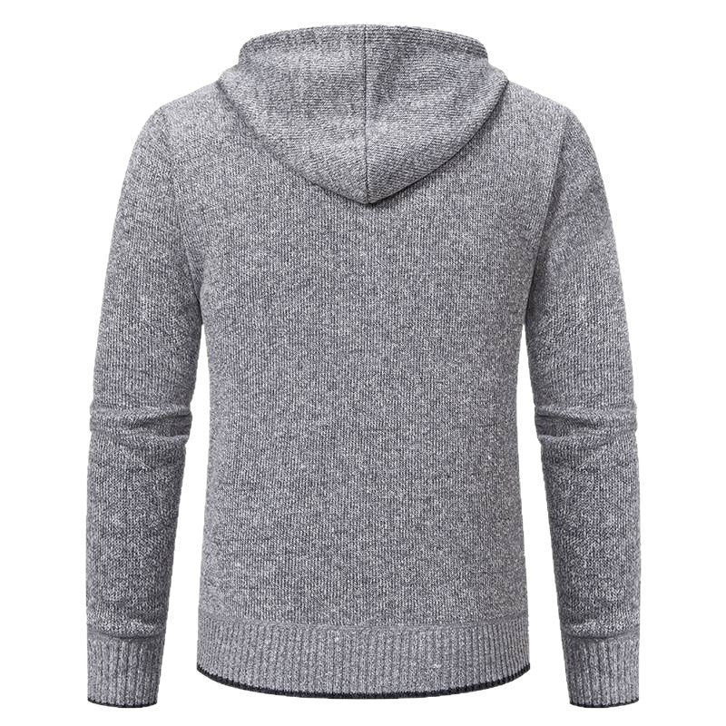 Herren Kapuzenjacke mit softem Fleece-Futter und eleganten Details EB