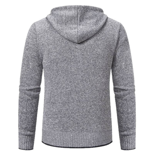 Herren Kapuzenjacke mit softem Fleece-Futter und eleganten Details EB