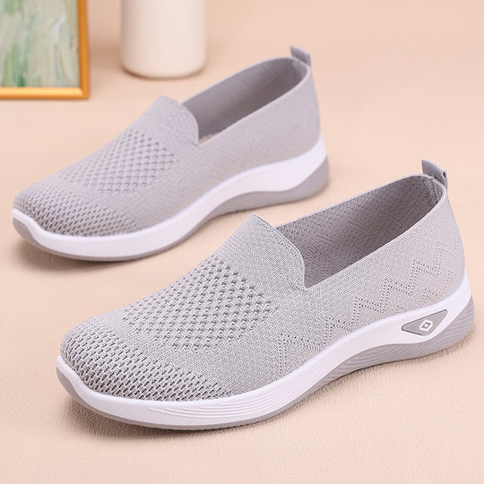 Damen bequeme Slip-On Sneakers EB