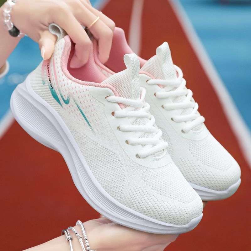 Damen Atmungsaktive Komfort-Sneaker mit dämpfender Sohle EB