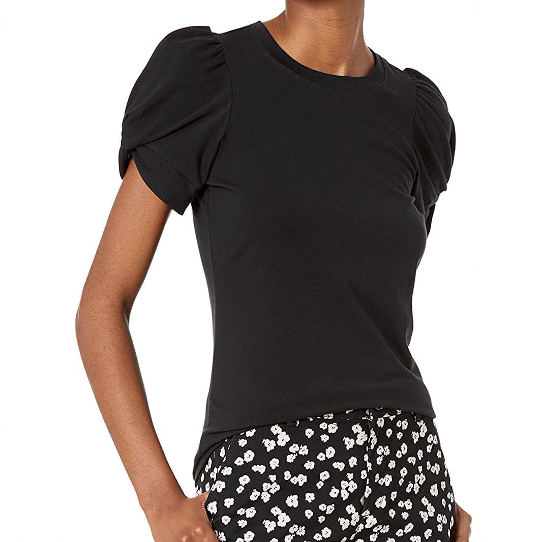 Damen Elegantes Oberteil mit Puffärmeln EB