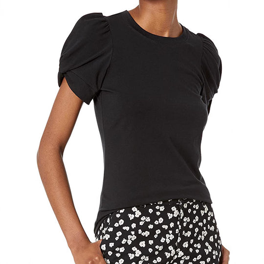 Damen Elegantes Oberteil mit Puffärmeln EB