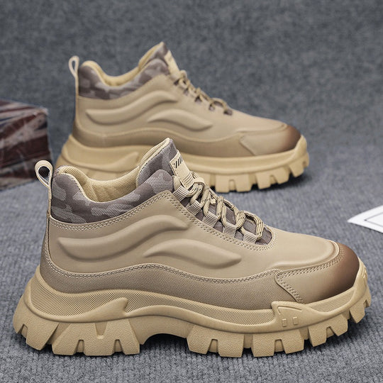 Damen Sportliche hohe Sneakers mit rutschfester Sohle und atmungsaktivem Obermaterial EB