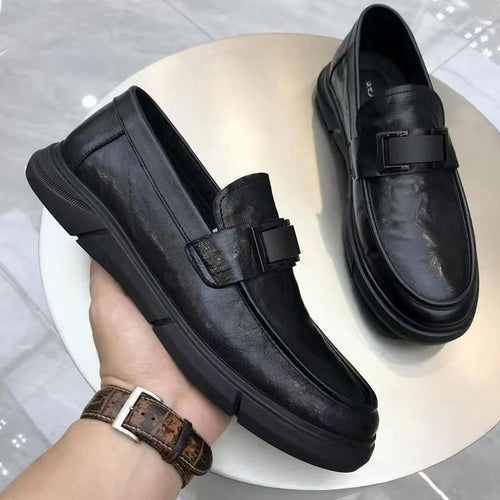 Damen Elegante Mokassins mit modischem Schnallenverschluss EB