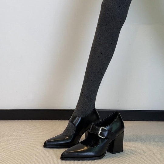 Damen Slingback-Pumps mit elegantem Schnallen-Detail EB