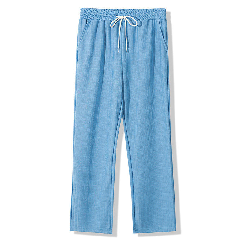 Herren Lässige Freizeithose mit elastischem Bund und verstellbarem Kordelzug EB
