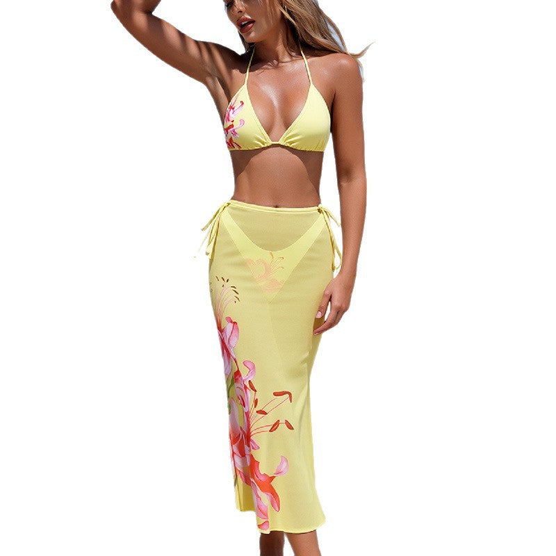 Damen Bikini und Wickelrock Set EB