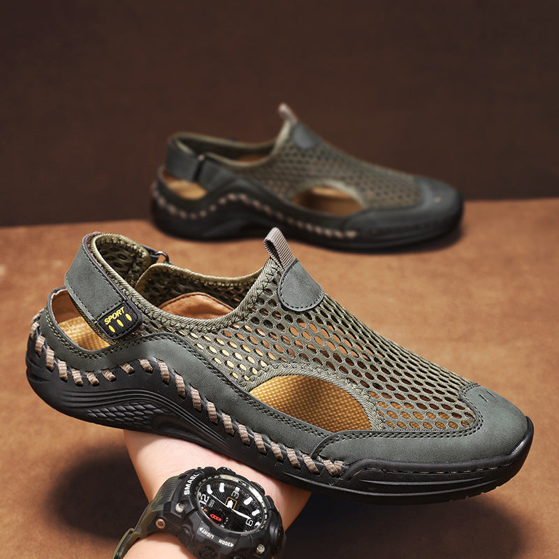 Damen Sportliche Outdoor-Sandalen mit rutschfester Sohle und atmungsaktivem Netz EB