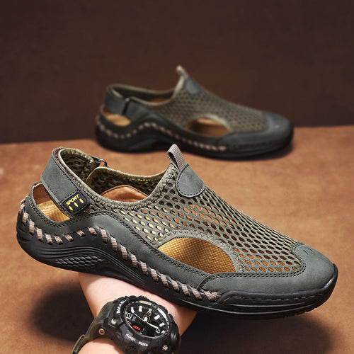 Damen Sportliche Outdoor-Sandalen mit rutschfester Sohle und atmungsaktivem Netz EB