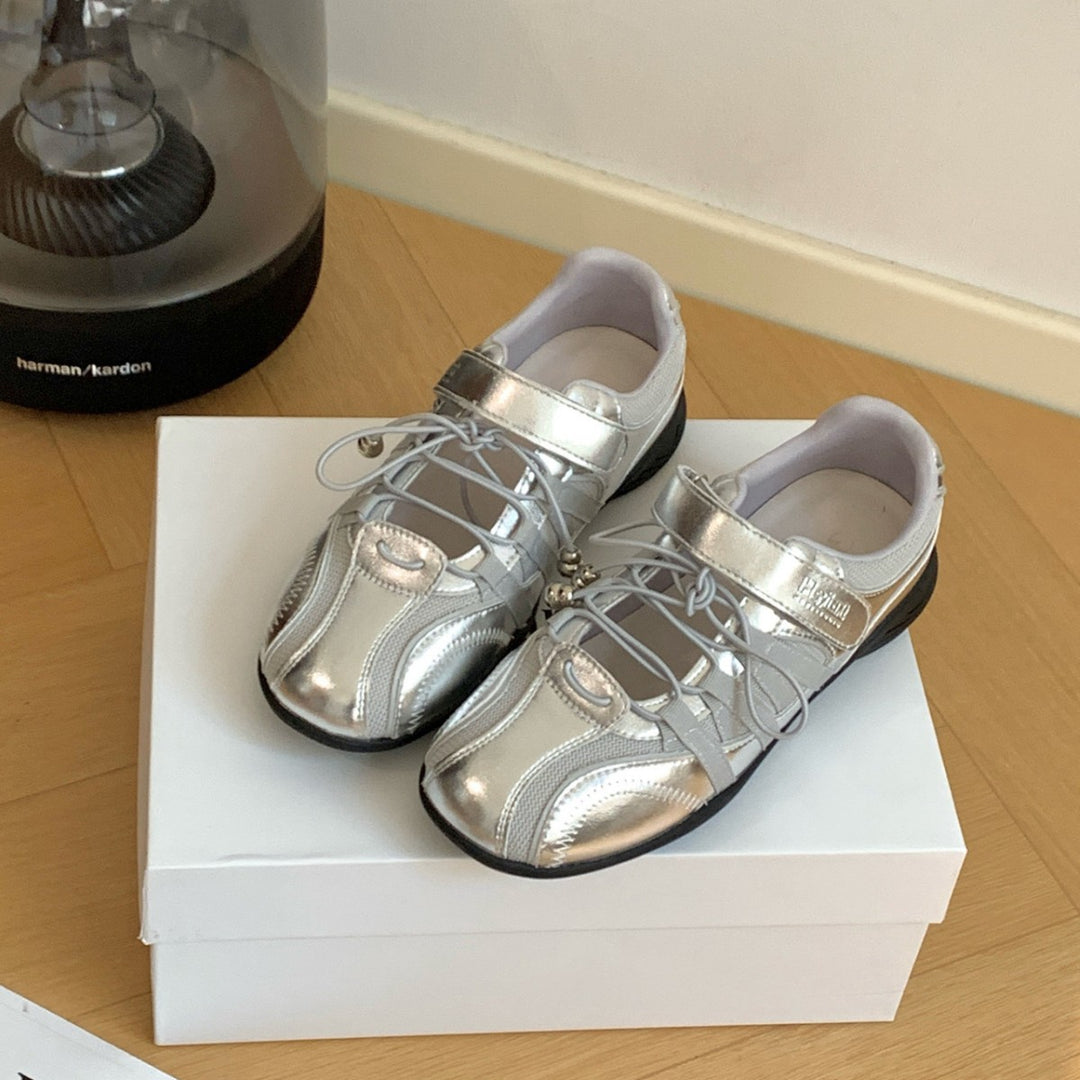 Damen Freizeitschuhe mit elastischen Schnürdetails und atmungsaktiver Sohle EB