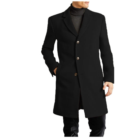 Herren elegante Wollmantel EB