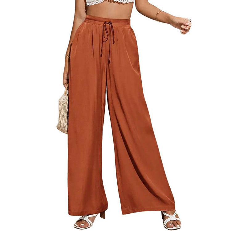 Damen weite Sommerhose mit hohem Bund EB