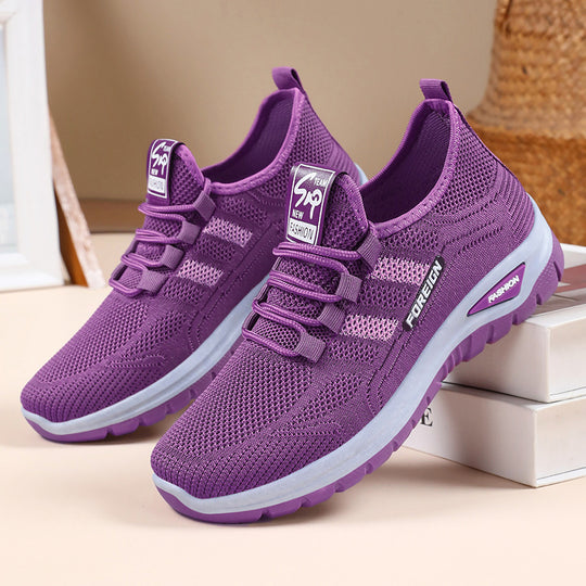Damen Sportliche Mesh-Laufschuhe mit rutschfester Sohle EB