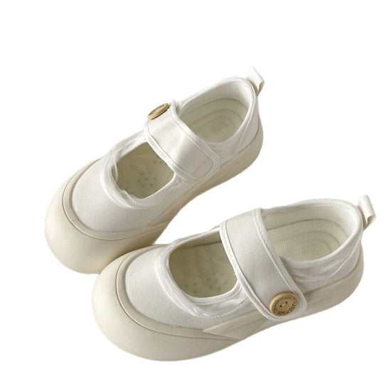 Damen Sportliche Slip-On Sneakers mit verstellbarem Riemen und rutschfester Sohle EB