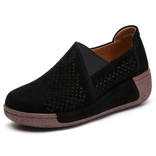 Damen Komfortable Slip-On Sneakers mit anpassungsfähiger Sohle EB