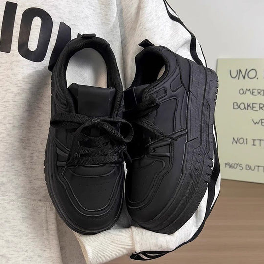 Damen Bequeme Sneakers mit rutschfester Sohle und Warmfutter EB