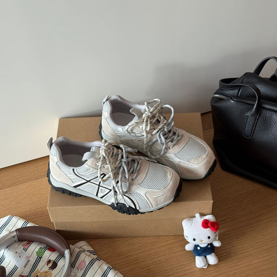 Damen Sportliche Trail Sneakers mit atmungsaktiver Mesh-Oberfläche und rutschfester Sohle EB