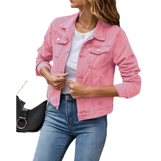 Damen Lässige Utility-Jacke mit strukturierten Details EB