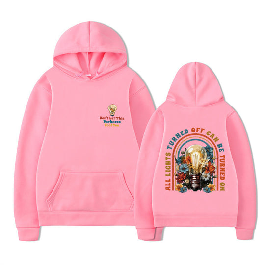 Damen Kapuzenpullover mit buntem Motiv und entspannter Passform EB