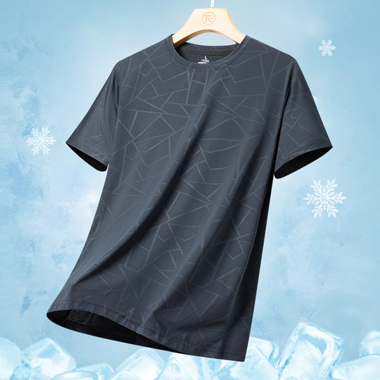 Herren nan atmungsaktives Funktionsshirt mit Jacquard-Struktur und schnelltrocknender Performance EB