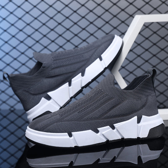 Damen Sportliche Slip-On Sneakers mit flexiblem Obermaterial und rutschfester Sohle EB