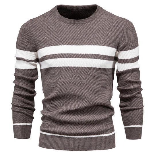 Herren strukturiertes Sweatshirt mit modernen Streifen EB