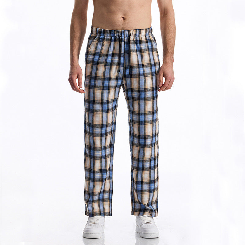 Herren bequeme Freizeithose mit Karomuster EB