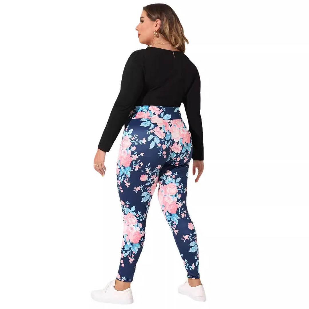 Damen Blumenleggings EB