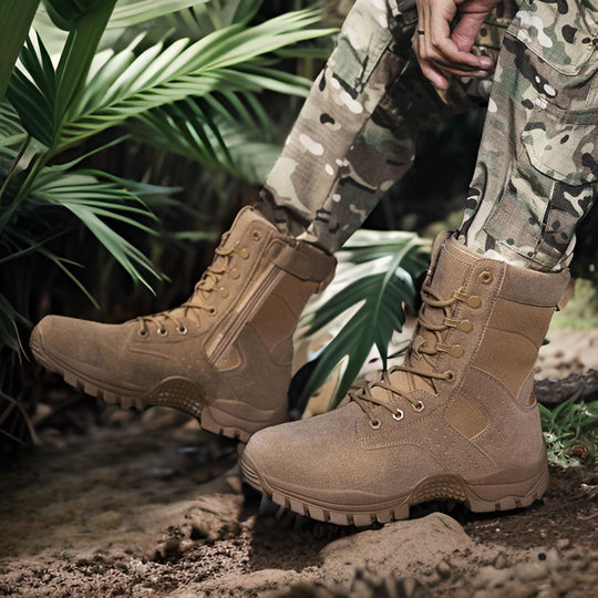 Herren taktische Outdoor-Boots mit hohem Knöchelschutz und rutschfester Sohle EB
