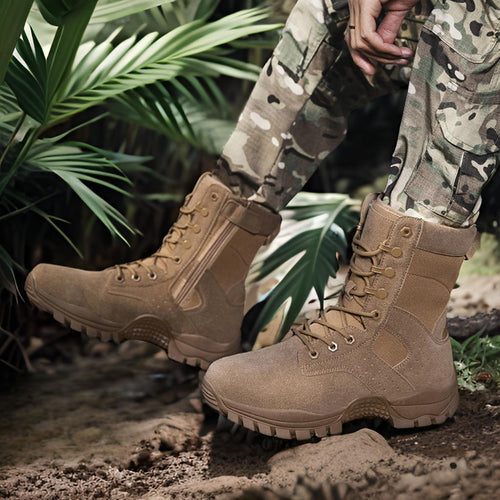 Herren taktische Outdoor-Boots mit hohem Knöchelschutz und rutschfester Sohle EB