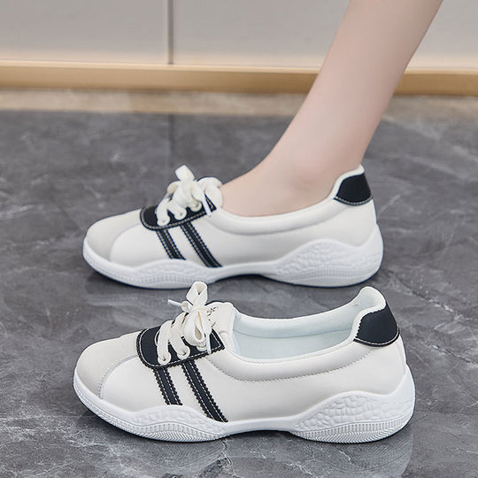 Damen Sportliche Sneakers mit atmungsaktiver Satin-Oberfläche und rutschfester Laufsohle EB